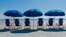 Load image into Gallery viewer, 3 Umbrellas & 6 Chairs w/ Setup Service